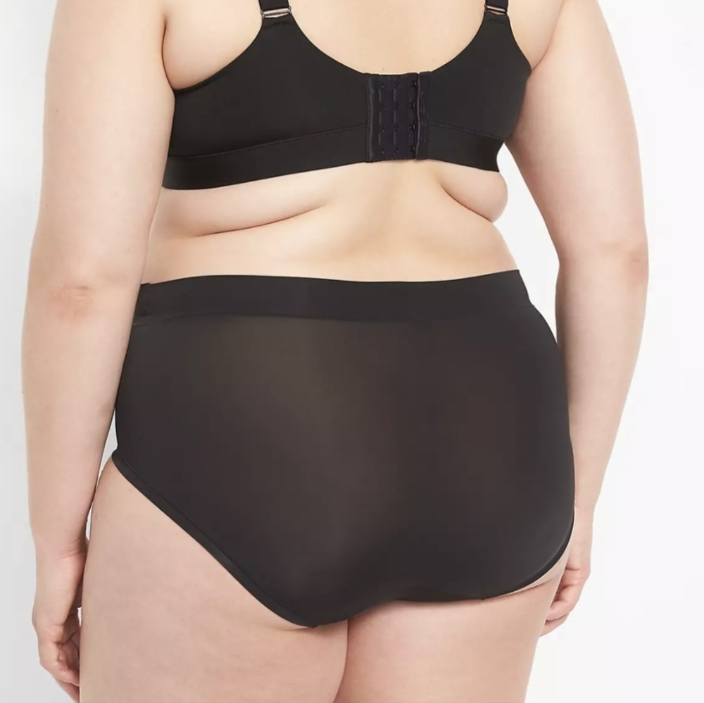 Lane Bryant Black High-Rise Panties